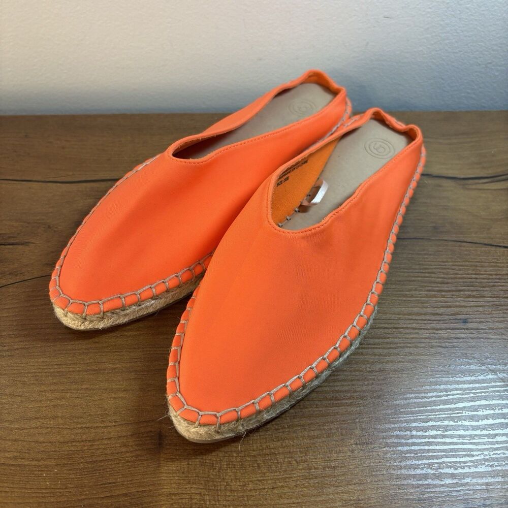 Urban Outfitters Neoprene Neon Orange Espadrille Slip-On Size 6 M